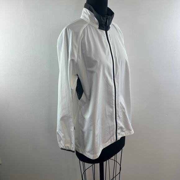 SUGOI White Black Versa Evo Jacket Mock Neck Raglan Sleeve Full-Zip XL X-Large - Picture 5 of 10